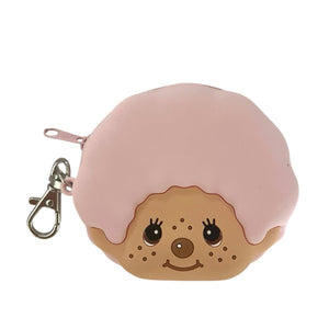 Monchhichi Silicon Coin Purse Bag Charm | Pink