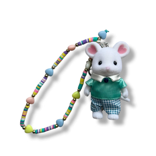 Calico Critters Bag Charm | Christopher Marshmallow Mouse