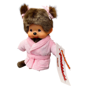 Monchhichi in Pink Bathrobe