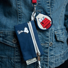 Snoopy Classic Lanyard Zip Wallet | Denim Blue