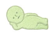 Smiski Embroidery Sticker
