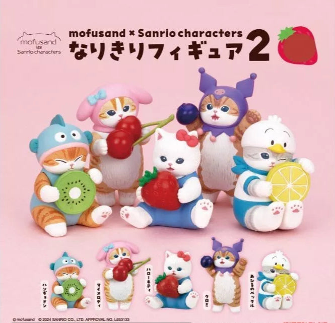 Mofusand × Sanrio Characters Figurines