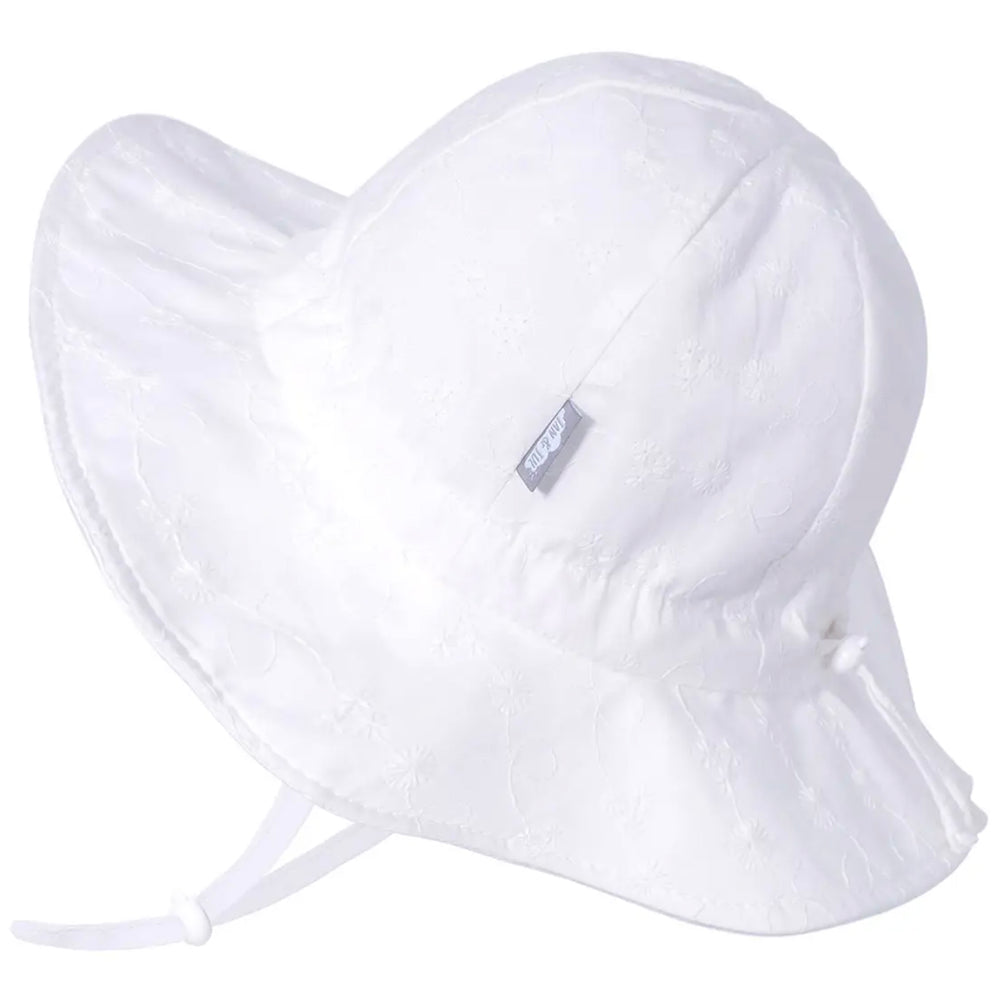 White Daisy Cotton Bucket Hat