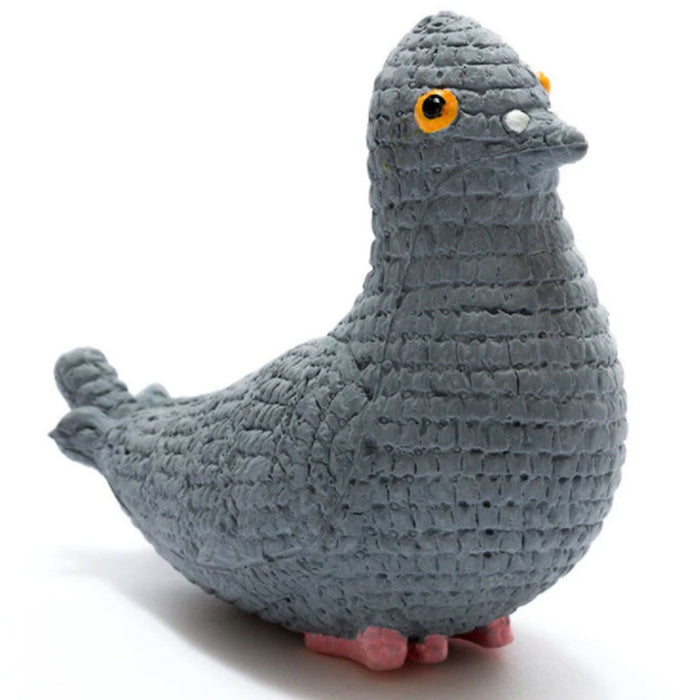 Natural Rubber Pigeon Toy, Bath Toy and Teether