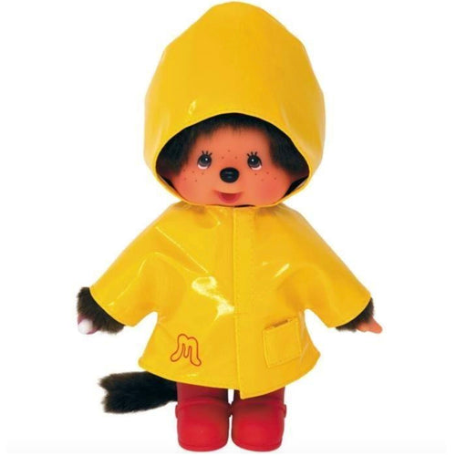 Monchhichi Plush Toy In Yellow Raincoat