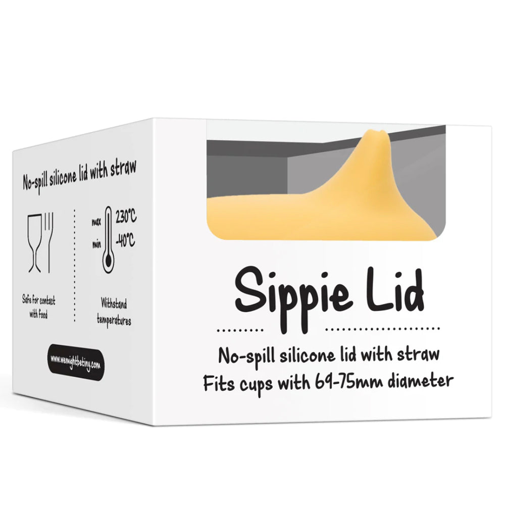 Sippie Lid & Mini Straw | Yellow