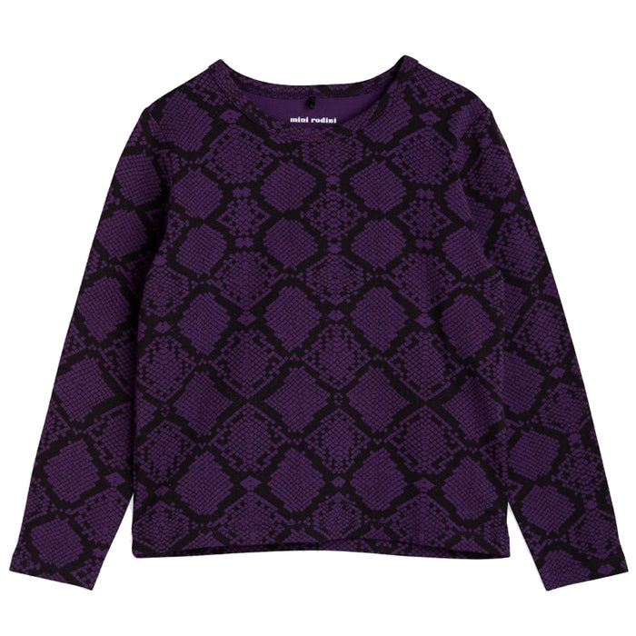 Snakeskin Long Sleeved Tee | Purple