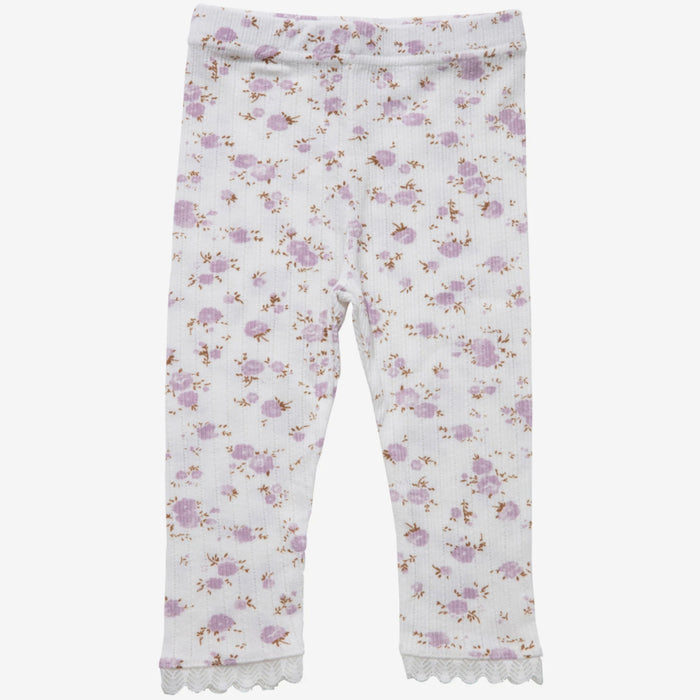 Flower Lace Legging | Purple