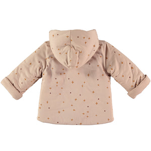 Crossdots Quilted Jacket | Nude