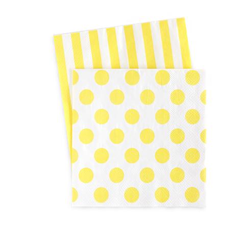 Yellow Cocktail Napkin