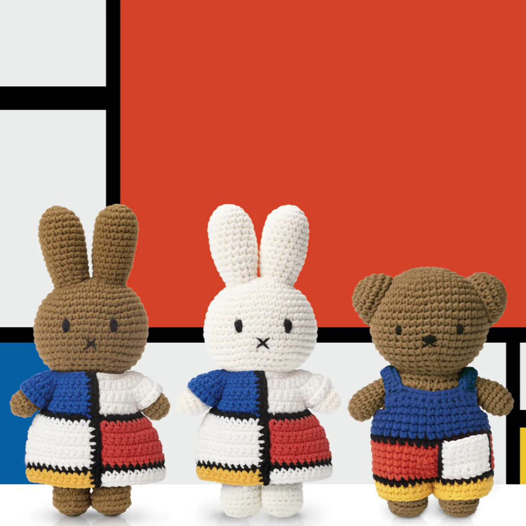 Miffy & Friends in Piet Mondrian Inspired Outfit