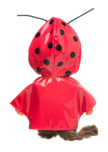 Monchhichi in a Ladybug Raincoat Plush Doll