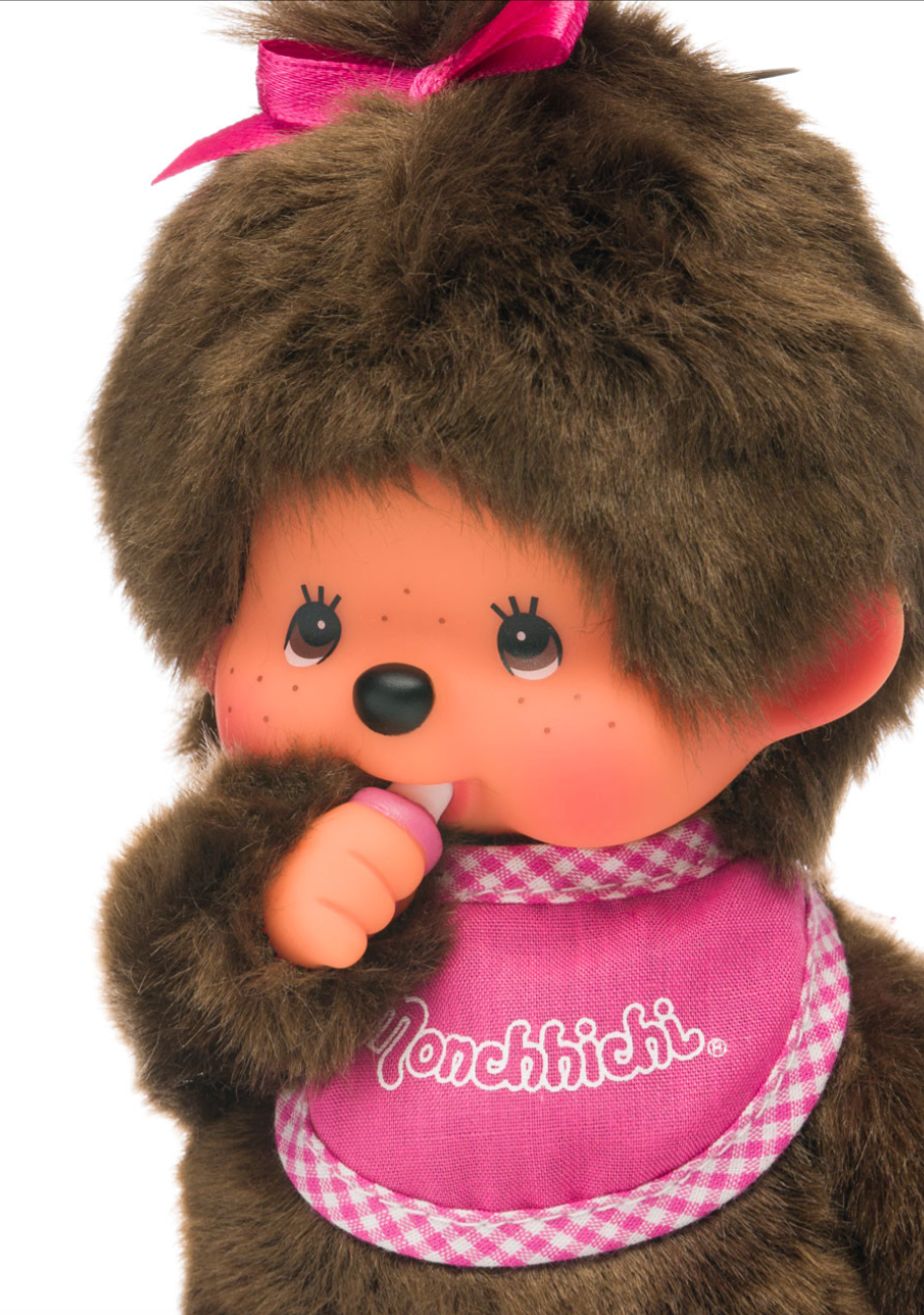 monchhichi Soft Plush Shoulder/Crossbody Mini Messenger Pouch with Coins  Pocket.