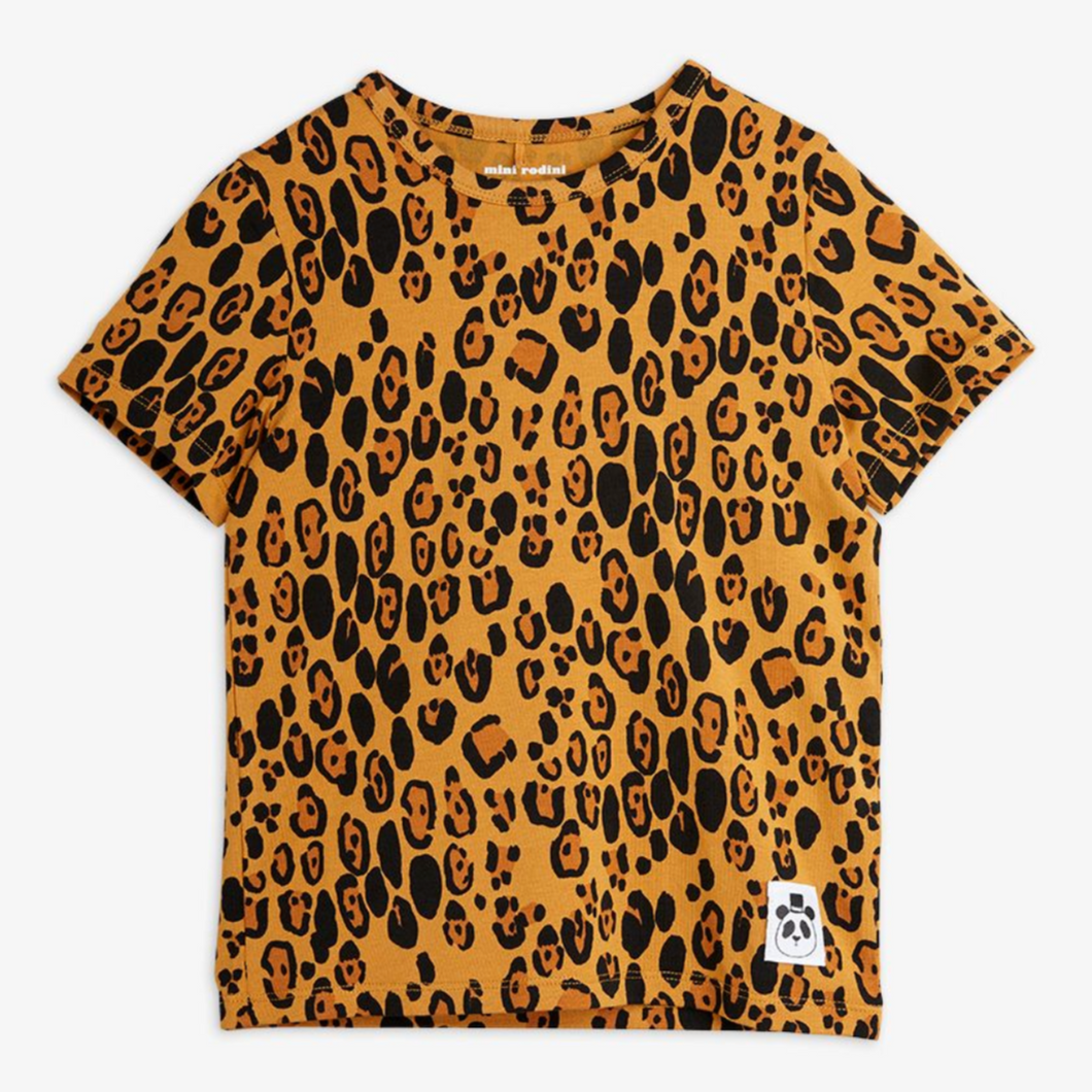 Basic Leopard Short Sleeves Tee